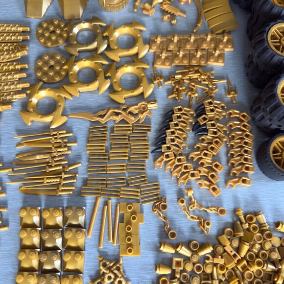 Lego Ninjago Weapons Accessories Lot Gold Sword Sai Knife Wheels Throwing Stars - Picture 6 of 15